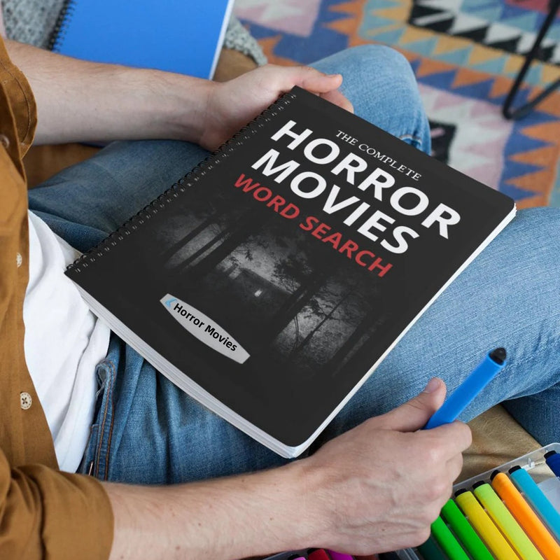 Horror Movies Word Search | Horror Movie Lover Gifts