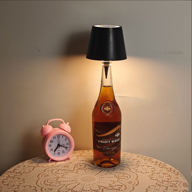 Cordless bottle lamp