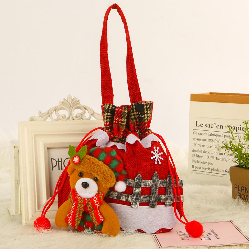 Christmas Gift Snowman Doll Bag