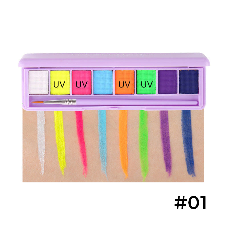 Water-Soluble Fluorescent Makeup Palette