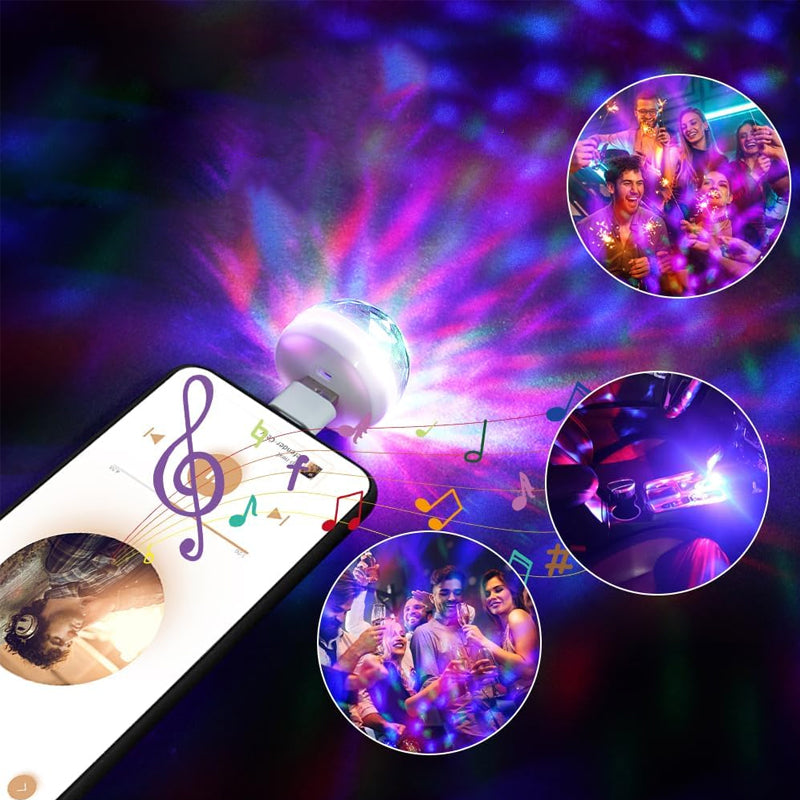 Car Magic Ball LED Voice Control Light