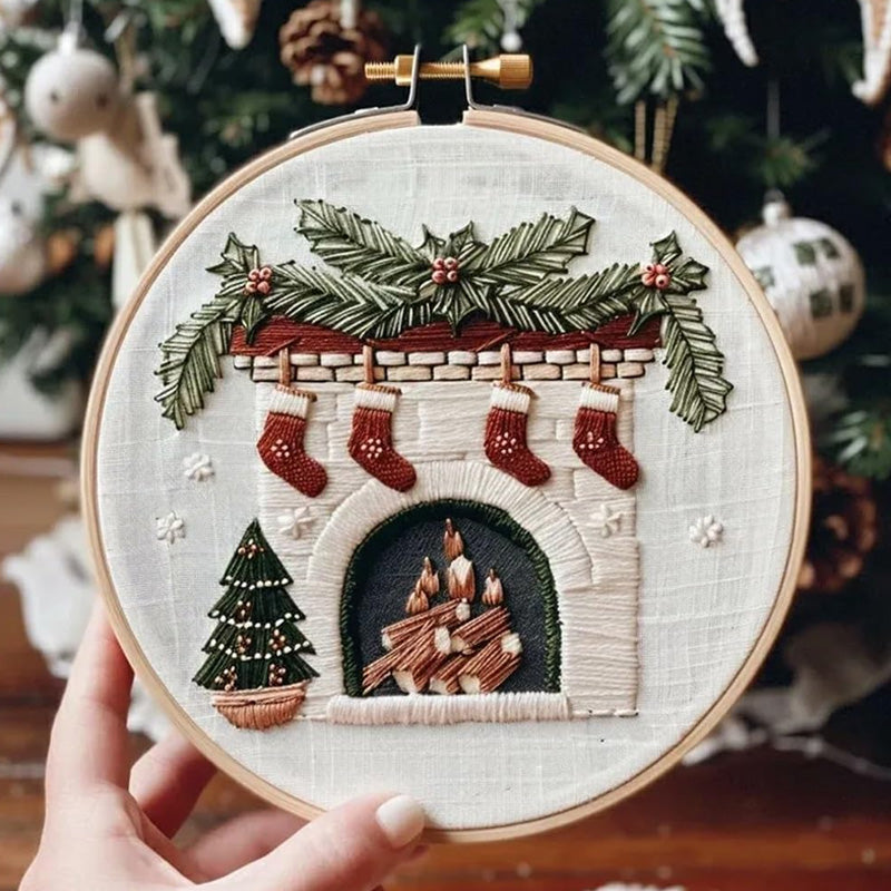 Christmas embroidery material pack