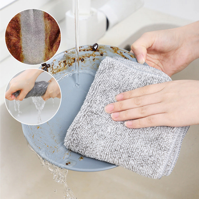 Bamboo Charcoal Fiber Kitchen Cleaning Cloth