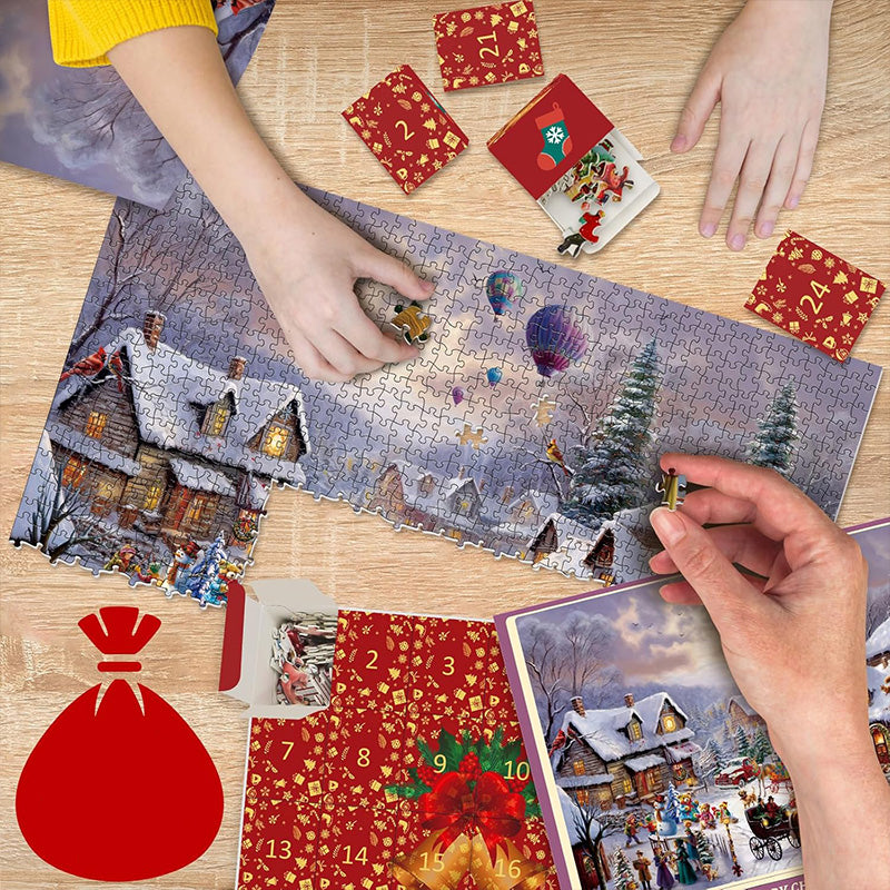 Winter Wonderland Advent Calendar Jigsaw Puzzle 1000 Pieces