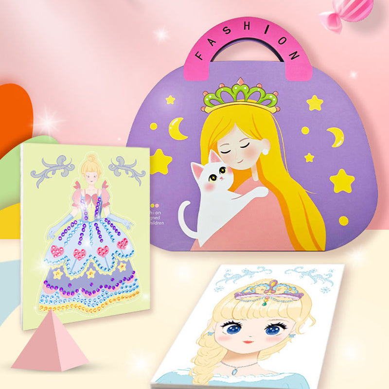 Princess Dress-Up DIY Diamond Sticker Book