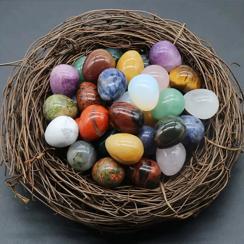 Natural Crystal Easter Egg Decorative Stone Egg