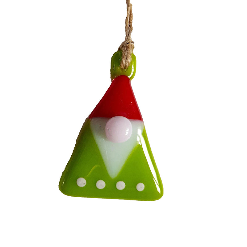 Fused glass Christmas tree decoration