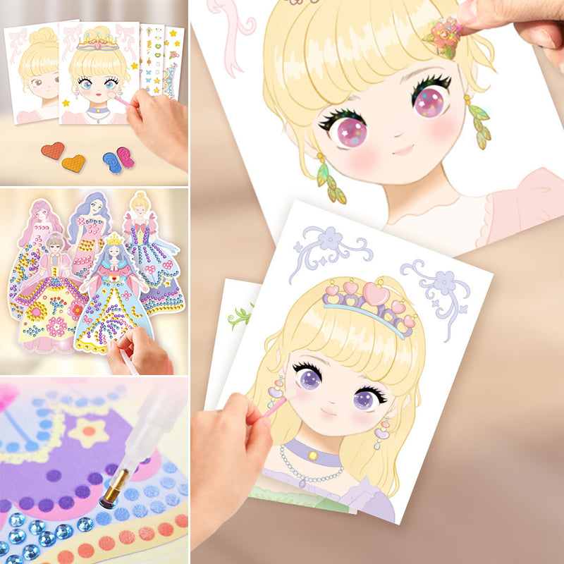 Princess Dress-Up DIY Diamond Sticker Book