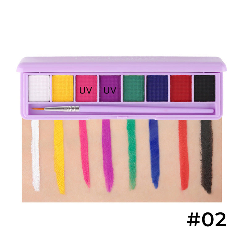 Water-Soluble Fluorescent Makeup Palette