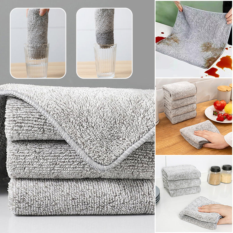 Bamboo Charcoal Fiber Kitchen Cleaning Cloth