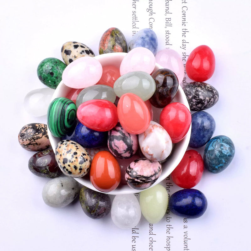 Natural Crystal Easter Egg Decorative Stone Egg