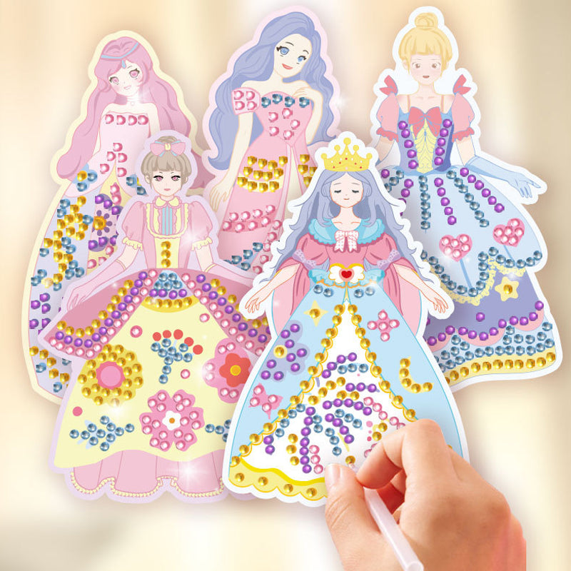 Princess Dress-Up DIY Diamond Sticker Book