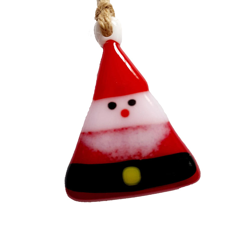 Fused glass Christmas tree decoration