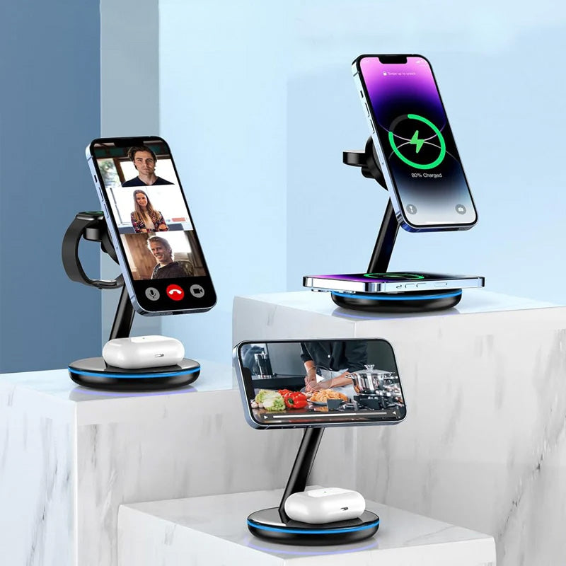 Folding Magnetic Multi-Function 3-in-1 Wireless Charger