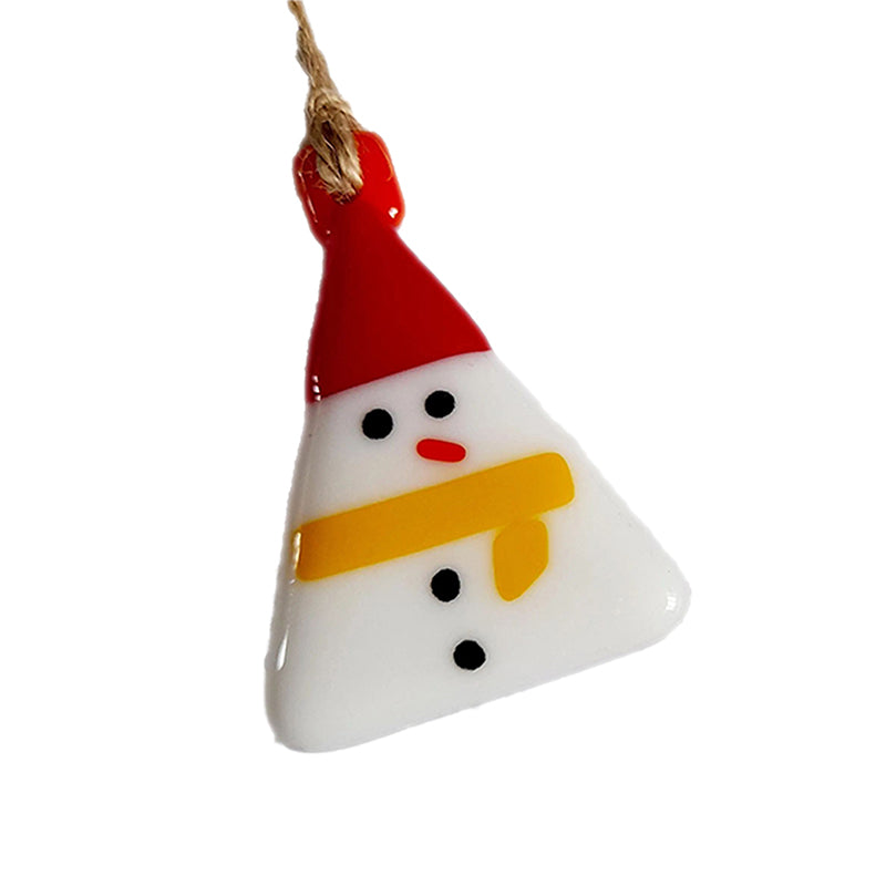 Fused glass Christmas tree decoration