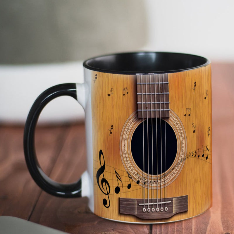 Unique Guitar Ceramic Coffee Mug