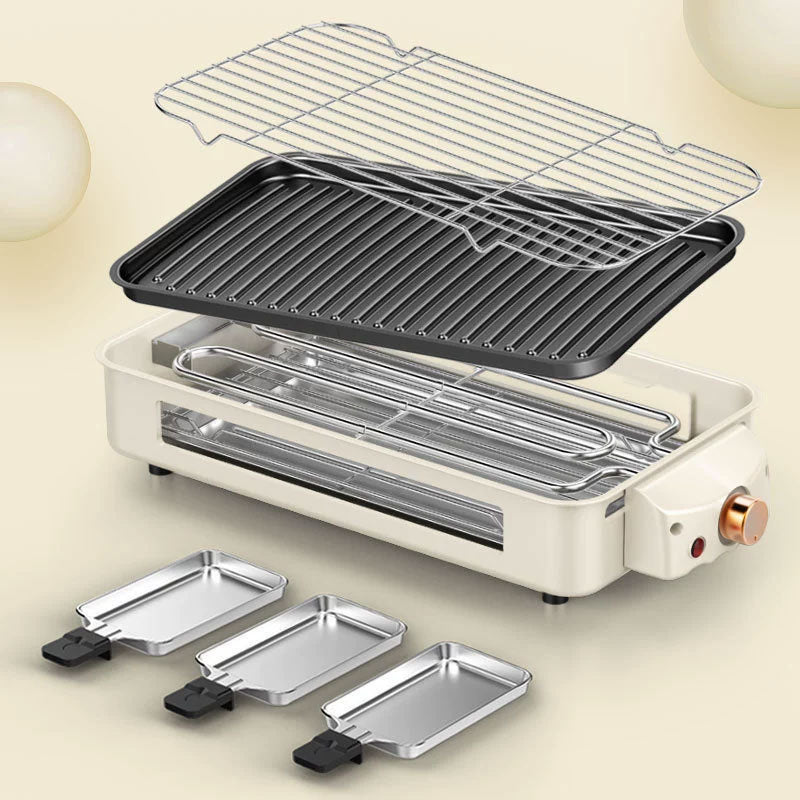 Removable Smokeless Electric Grill for Home Use