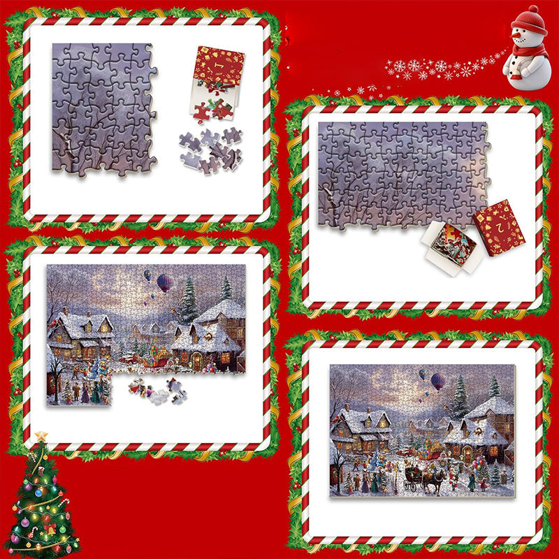 Winter Wonderland Advent Calendar Jigsaw Puzzle 1000 Pieces