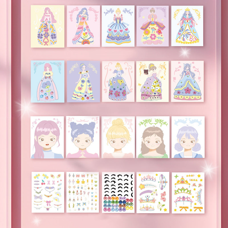 Princess Dress-Up DIY Diamond Sticker Book