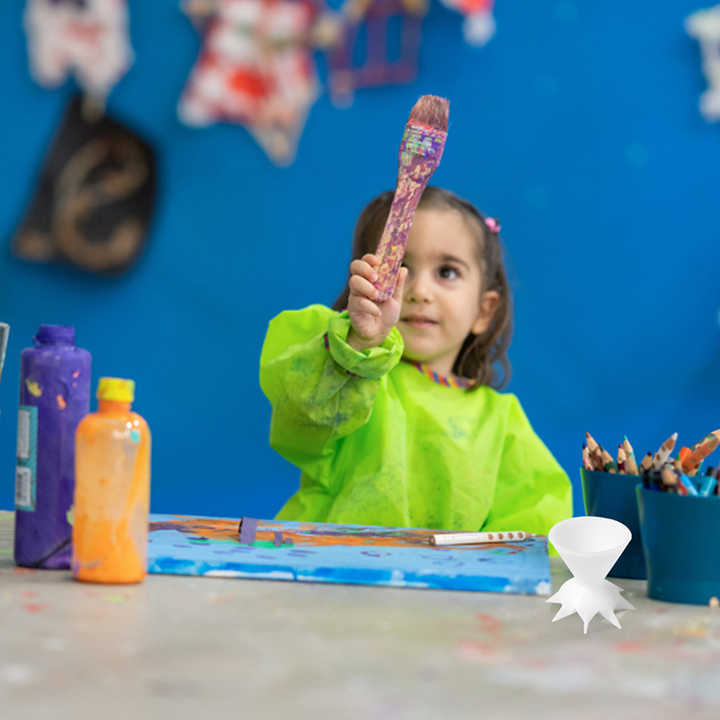 Pouring Paint Flower Split Art Cup