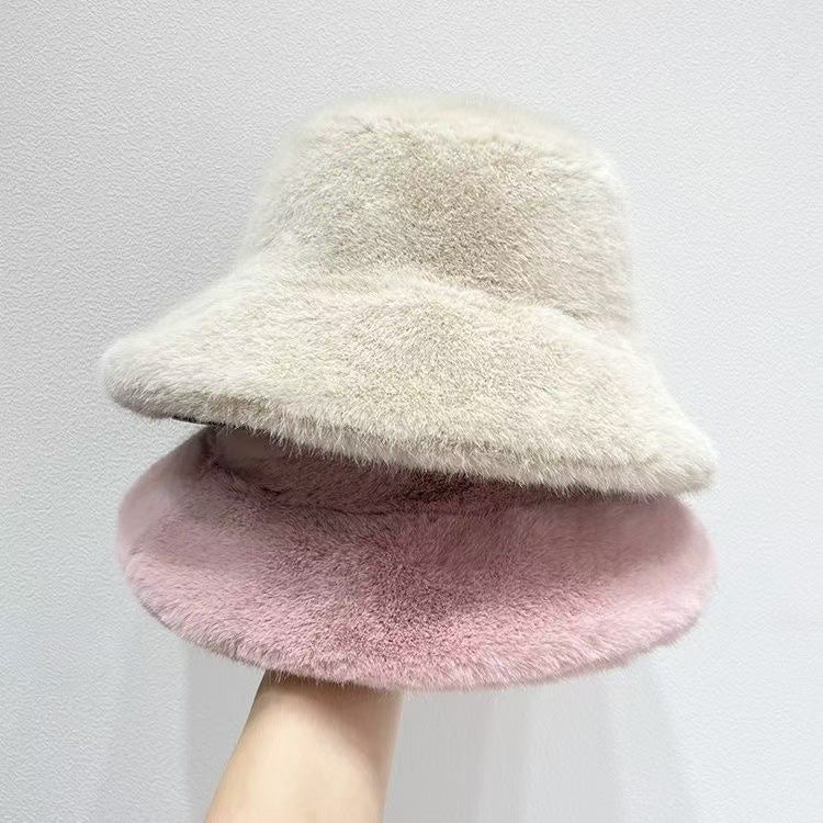 Bucket Hats Fashion Outdoor Fisherman Hat with Fleece