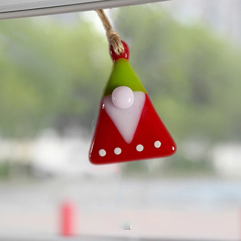 Fused glass Christmas tree decoration