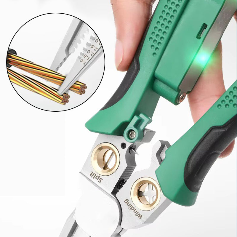 8-in-1 Wire Stripper & Crimper Pliers