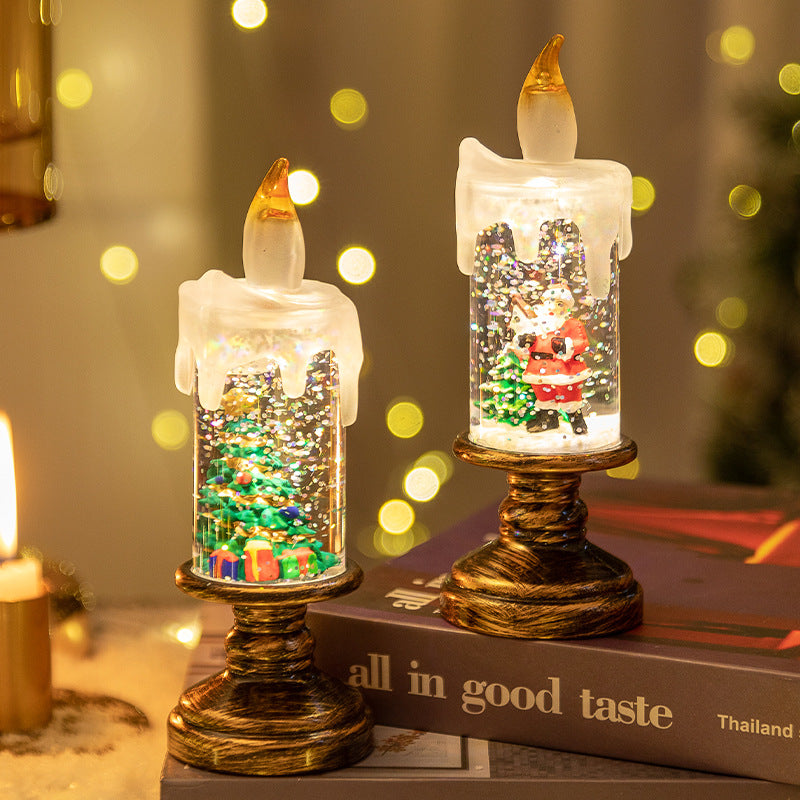 Christmas Candle Night Lights – Luminous Holiday Decoration