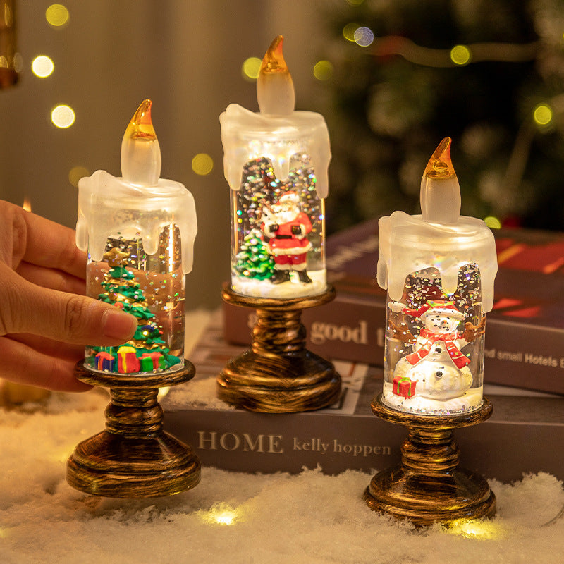 Christmas Candle Night Lights – Luminous Holiday Decoration