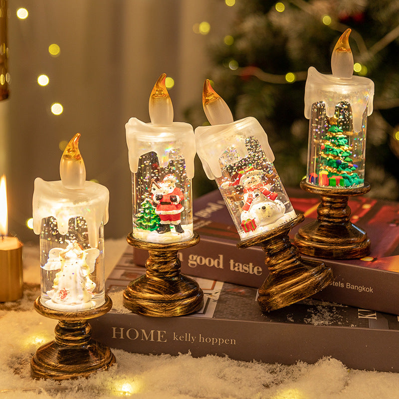 Christmas Candle Night Lights – Luminous Holiday Decoration