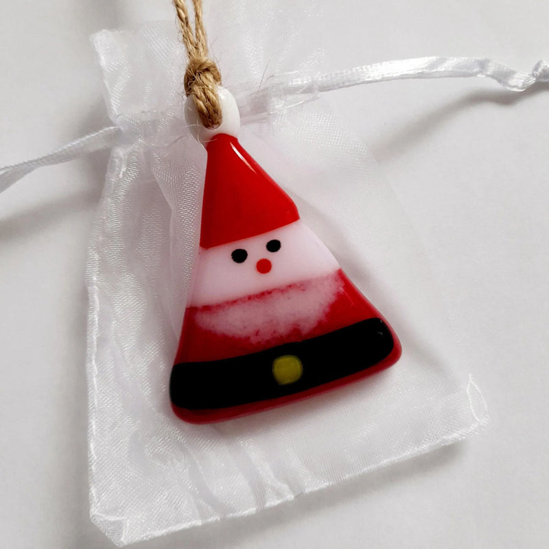 Fused glass Christmas tree decoration