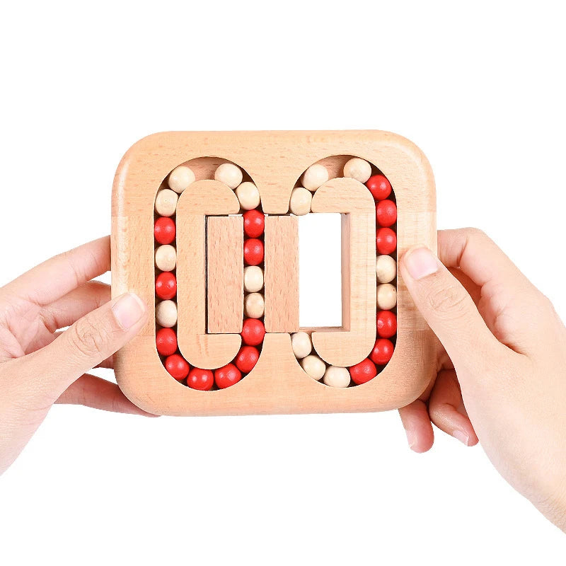 Rotating Magic Bean Fingertip Toy Wood Puzzles