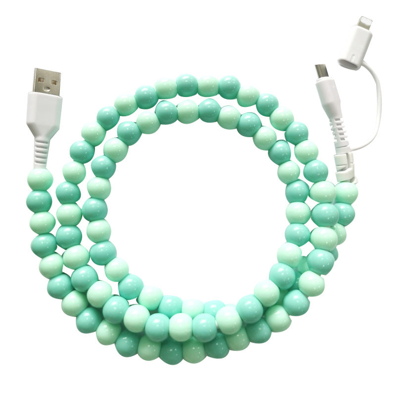 Creative Beaded 2-in-1 Data Cable