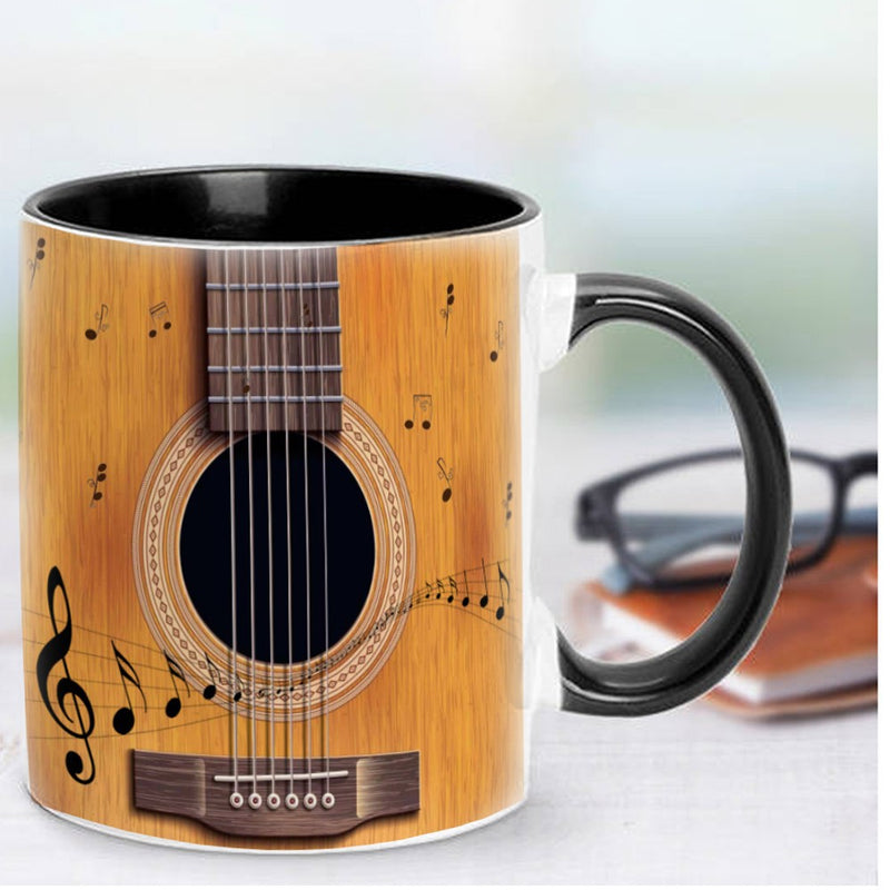 Unique Guitar Ceramic Coffee Mug