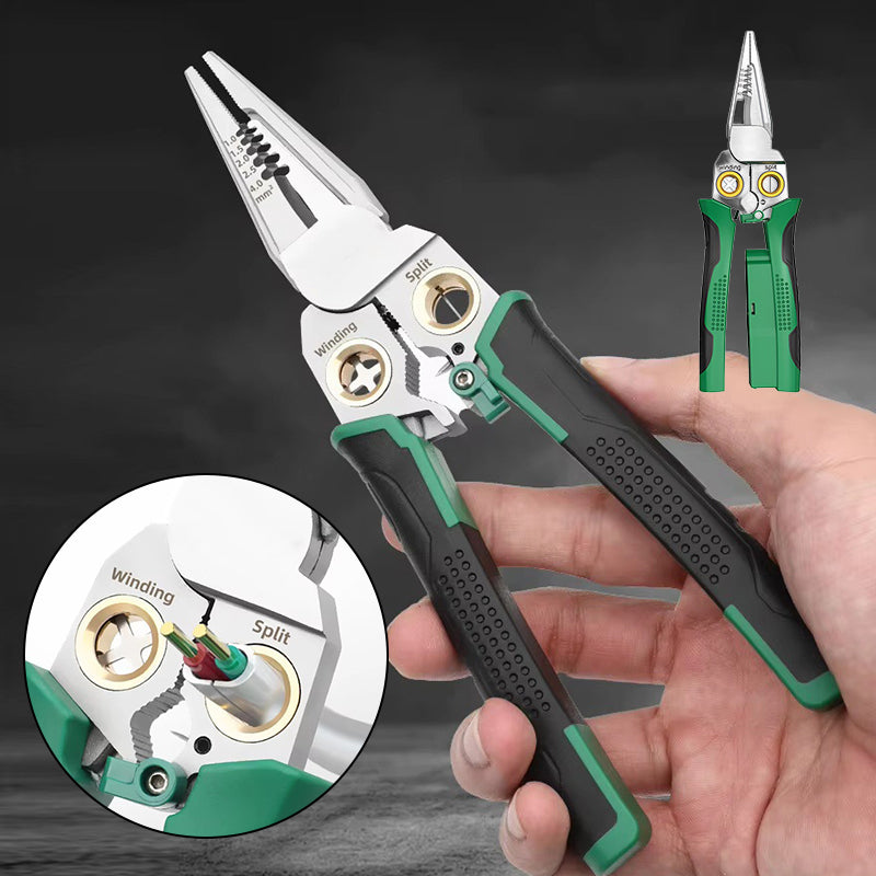 8-in-1 Wire Stripper & Crimper Pliers