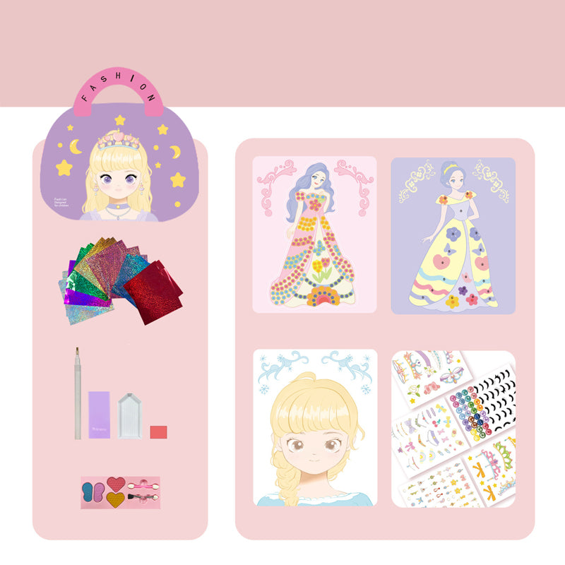 Princess Dress-Up DIY Diamond Sticker Book