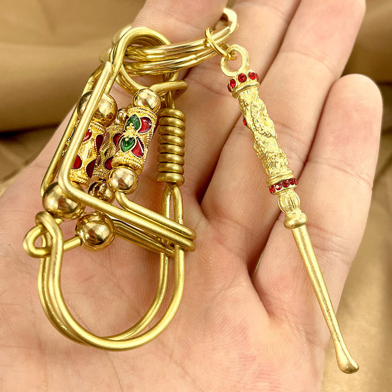 Stainless Brass Keychain