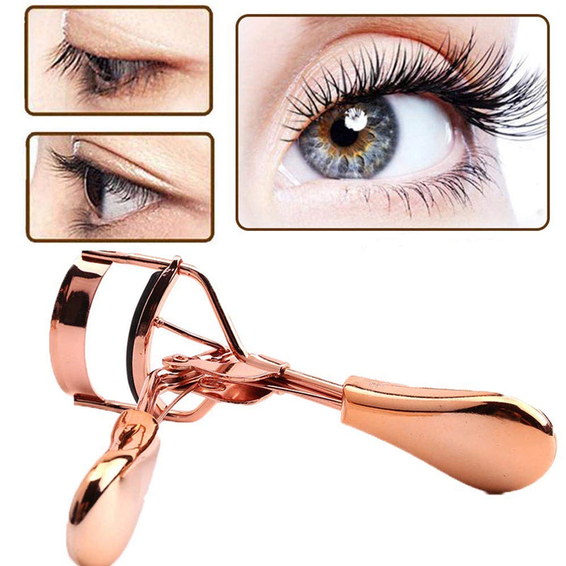 Eyelash curler with brush