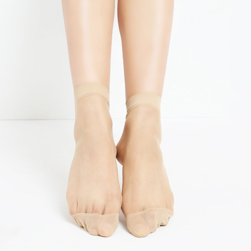 Women's Ankle-high Sheer Socks (10 pairs)