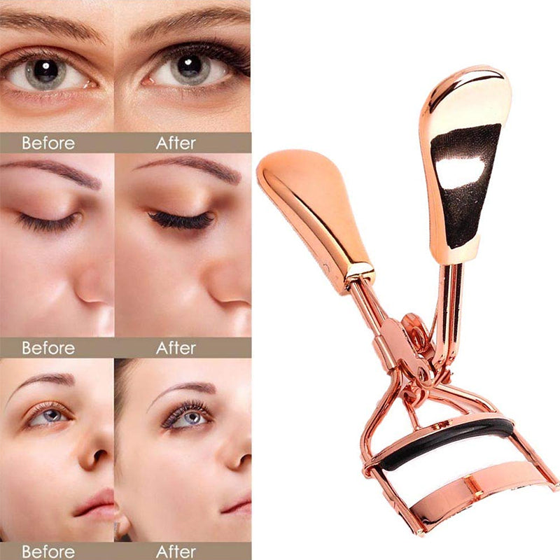 Eyelash curler with brush