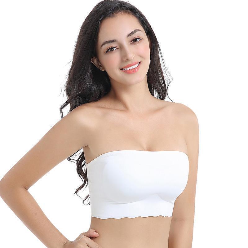 Ice silk one-piece seamless bra