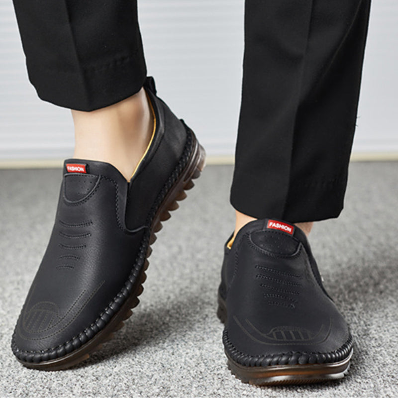 Men's soft sole leather shoes