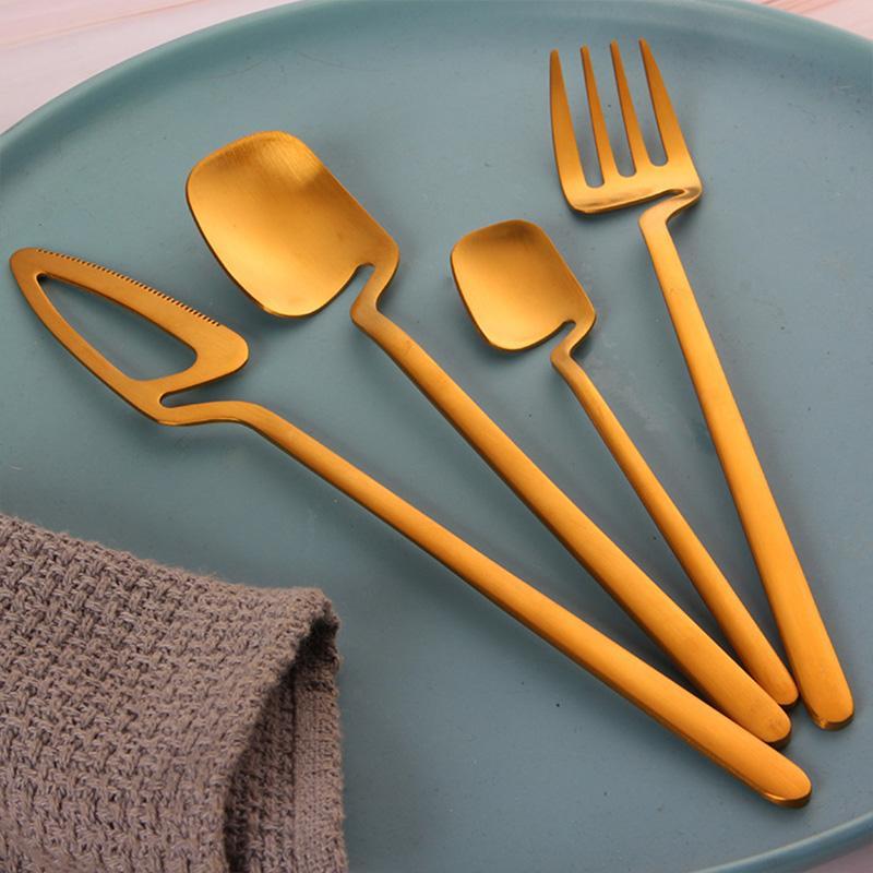 Stainless Steel Tableware Fork Spoon Set