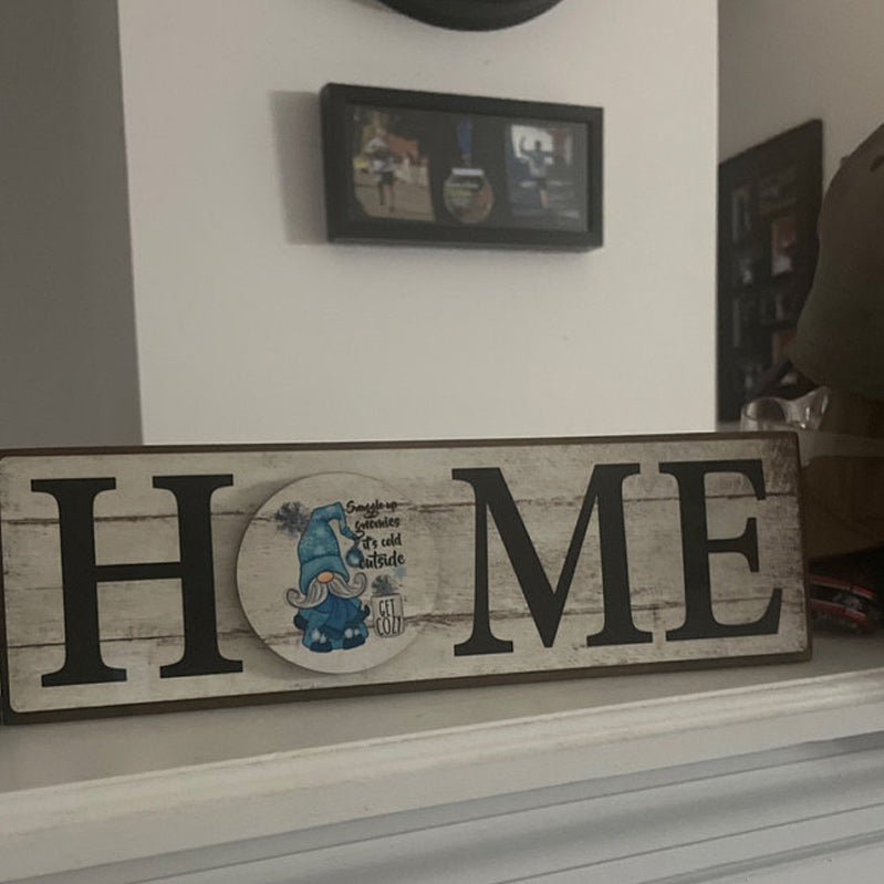 Home Sign with 12 interchangeable pieces