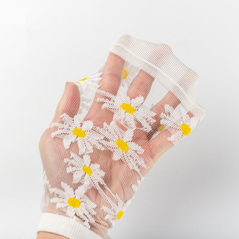 Translucent Daisy Socks