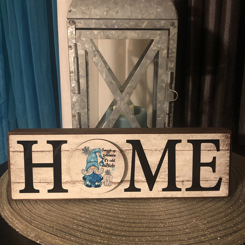 Home Sign with 12 interchangeable pieces