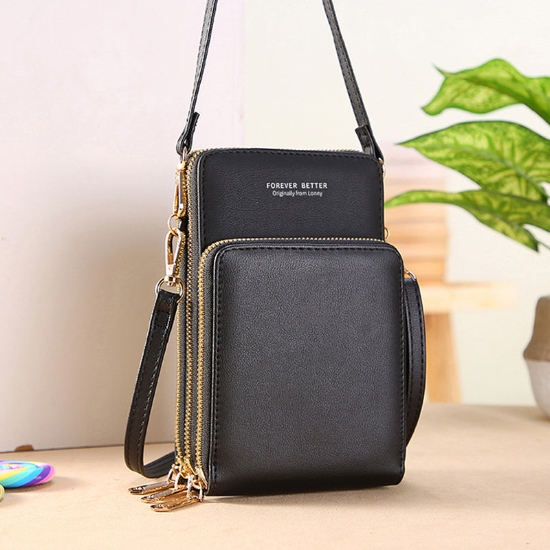 Touch screen multifunctional shoulder bag