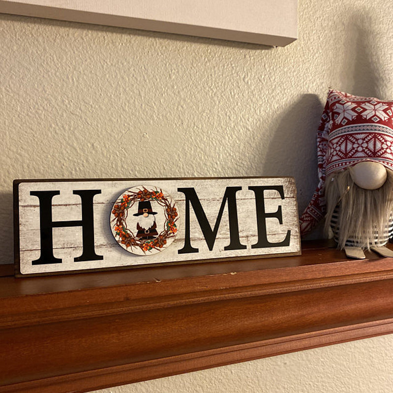 Home Sign with 12 interchangeable pieces