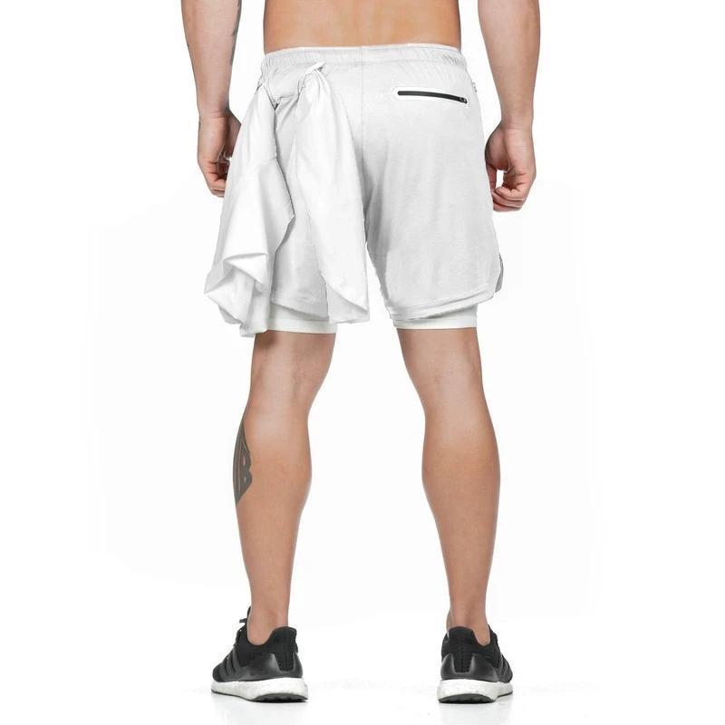 2-in-1 Double-layer Fitness Quick-drying Pants