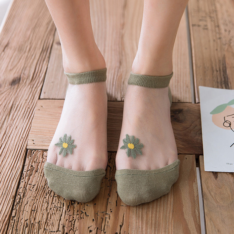 Translucent Daisy Socks